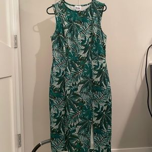 Leota Nora green floral dress